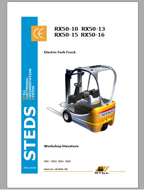 MANUAL DE SERVIÇOS DE OFICINA PDF EMPILHADEIRAS RX50-10 RX50-13 RX50-15 RX50-16 - STILL