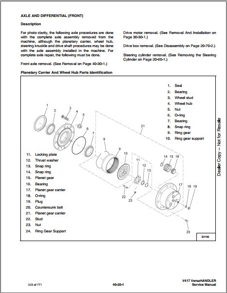 Manual De Serviço Bobcat V417 Manipulador Telescópico
