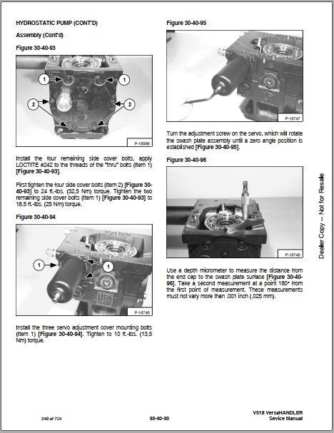 Manual De Serviço BOBCAT - V518 - VersaHANDLER