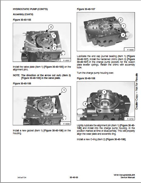 Manual De Serviço BOBCAT - V518 - VersaHANDLER
