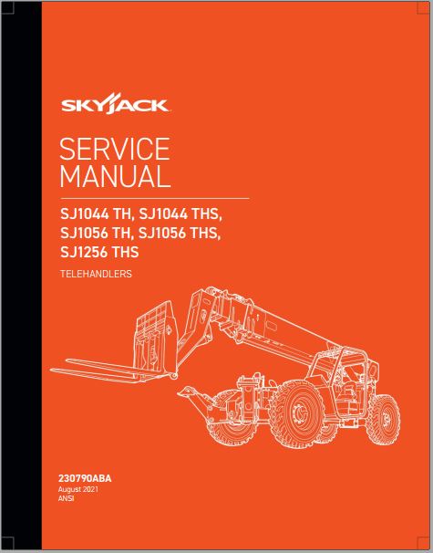 MANUAL DE SERVIÇOS DE OFICINA PDF MANUPULADOR SJ1044 TH SJ1044 THS SJ1256 THS - SKYJACK