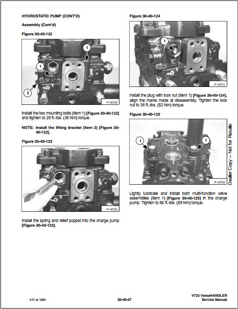Manual De Serviço BOBCAT - V723 - VersaHANDLER