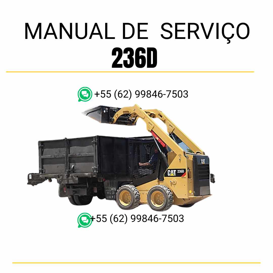 Manual de Serviço Caterpillar - 236D - Mini Carregadeira (Inglês) PDF