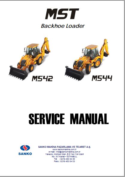 MANUAL DE SERVIÇOS DE OFICINA RETROESCADEIRAS M542 M544 - MST