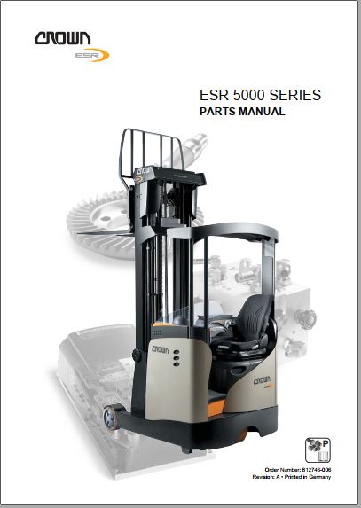 CATALOGO DE PEÇAS PDF EMPILHADEIRA ESR 5000 SERIES - CROWN