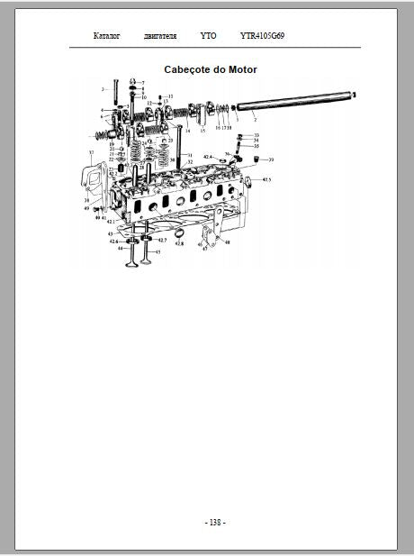 CATALOGO DE PEÇAS PDF MOTOR YTO CLG 816 - LIUGONG