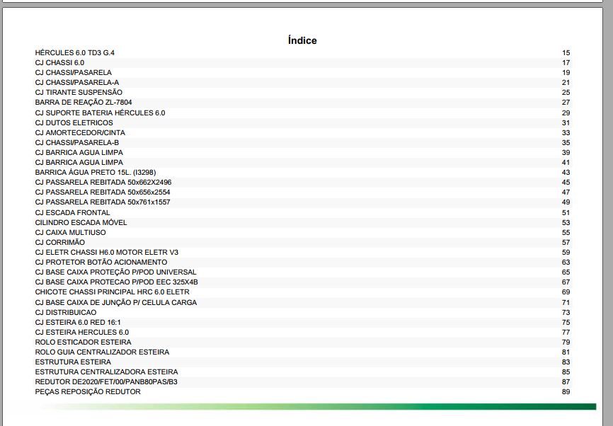 CATALOGO DE PEÇAS PDF PULVERIZADOR HÉRCULES 6.0 TD3 2021 - STARA