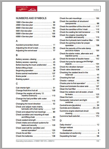 MANUAL DE INSTRUÇÕES PDF EMPILHADEIRAS C90-5 C90-6 C90-7 C90-8 - LINDE