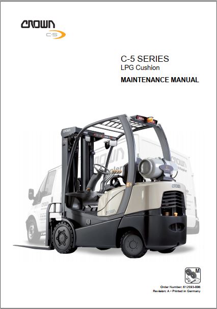 MANUAL DE MANUTENÇÃO PDF EMPILHADEIRA C-5 SERIES - CROWN