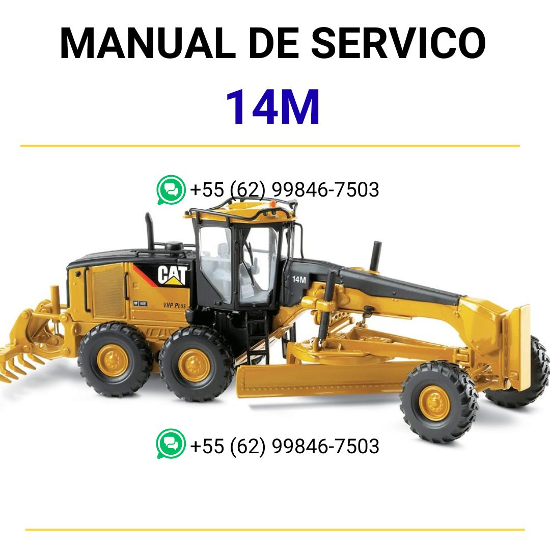 Manual de Serviço Caterpillar - 14M - Motoniveladora (Inglês) PDF