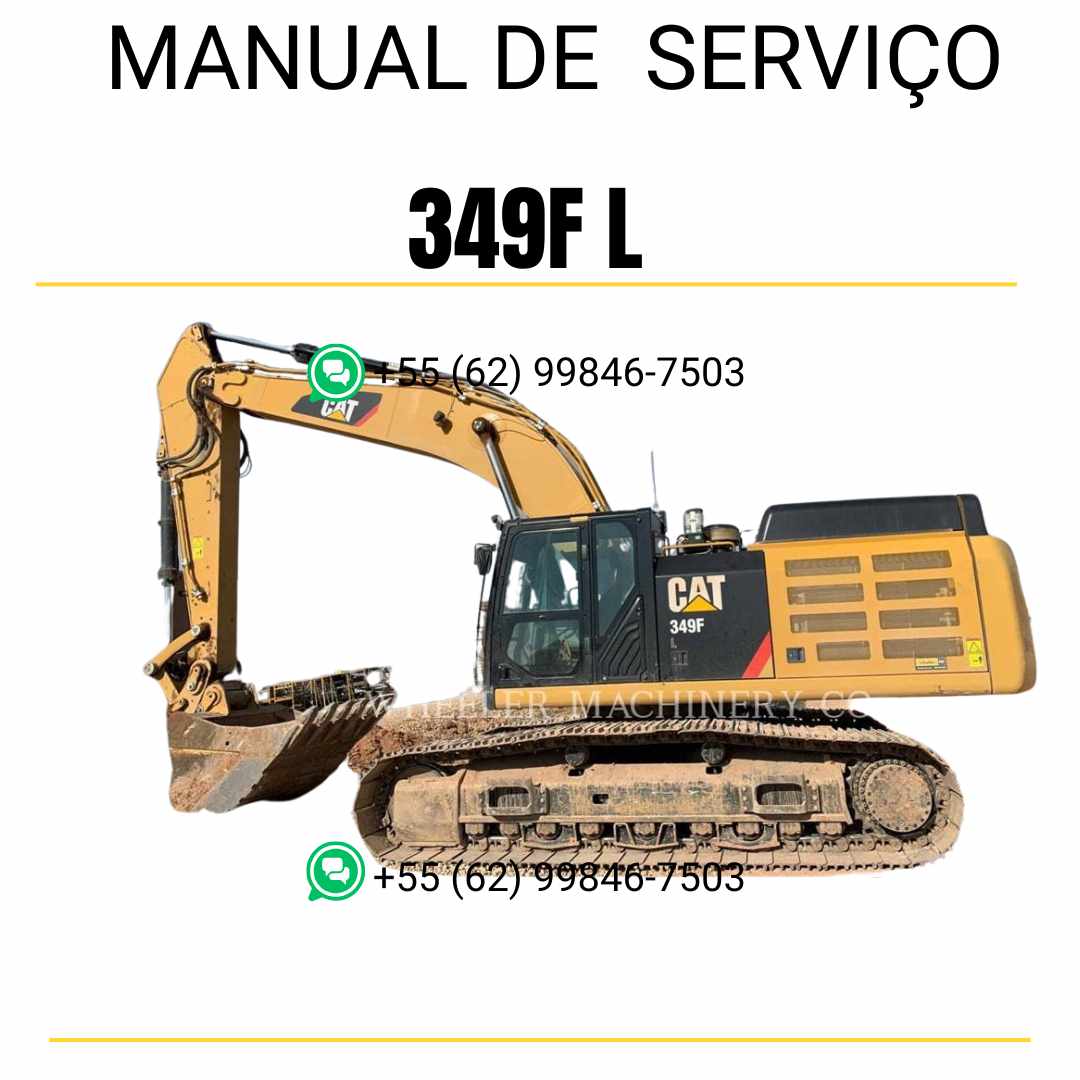 Manual de Serviço CATERPILLAR - 349F L - Escavadora (Inglês) PDF