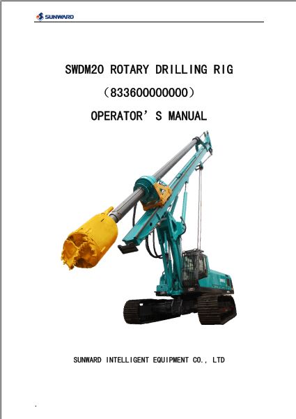 MANUAL DE OPERAÇÃO PDF PERFURADORA ROTATIVA SWDM20 - SUNWARD
