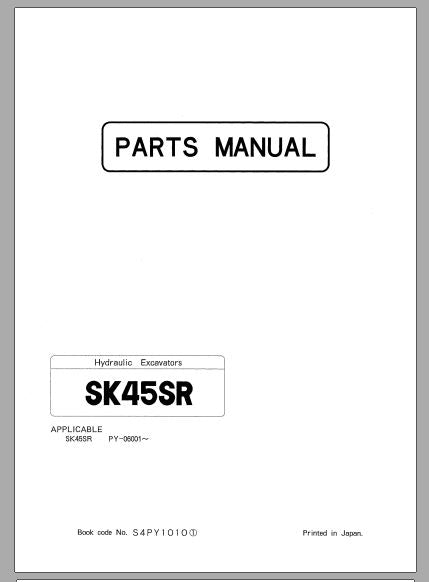CATALOGO DE PEÇAS - SK45SR