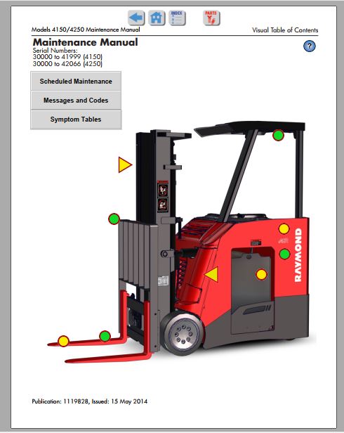 MANUAL DE MANUTENÇÃO - RAYMOND 4150/4250