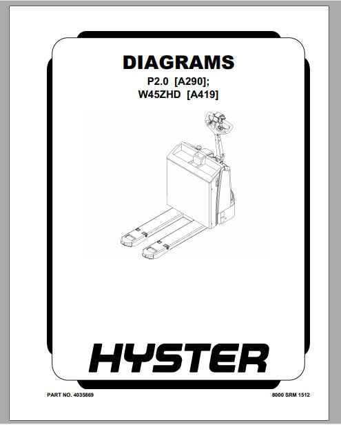 MANUAL DE MANUTENÇÃO E REPARAÇÃO - HYSTER W45ZHD
