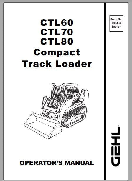 manual de operação CTL60 compact track loader