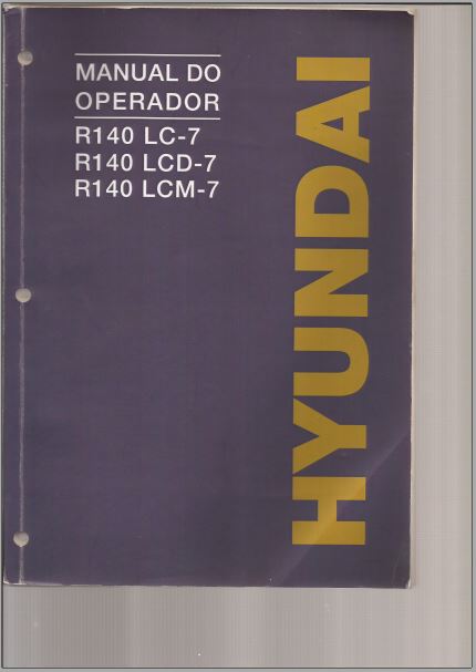 MANUAL DE OPERAÇÃO HYUNDAI E140 LC-7
