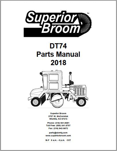 MANUAL DE PEÇAS - SUPERIOR BROOM DT74