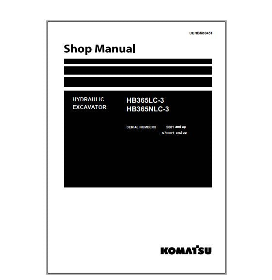 MANUAL DE SERVIÇO - KOMATSU HB365LC-3