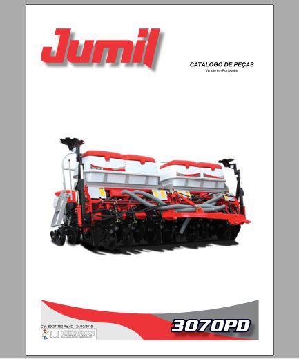CATALOGO DE PEÇAS PDF PLANTADEIRA 3070PD - JUMIL