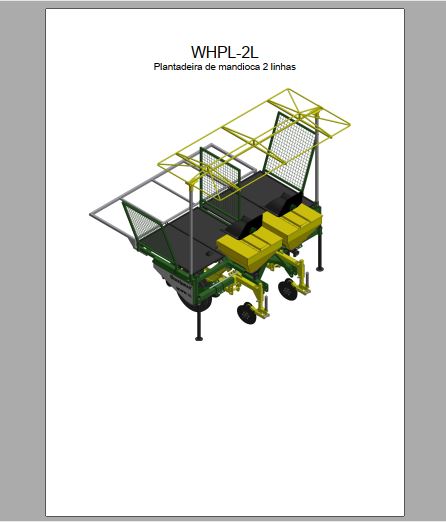 CATALOGO DE PEÇAS PDF PLANTADEIRA DE MANDIOCA WHPL-2L