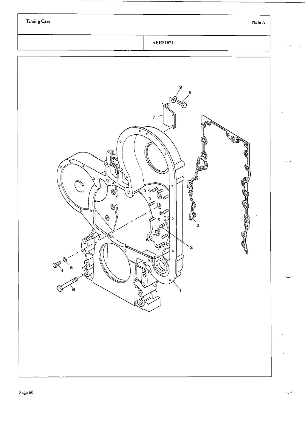 Perkins Motor 2506C — motor, vista explodida 2