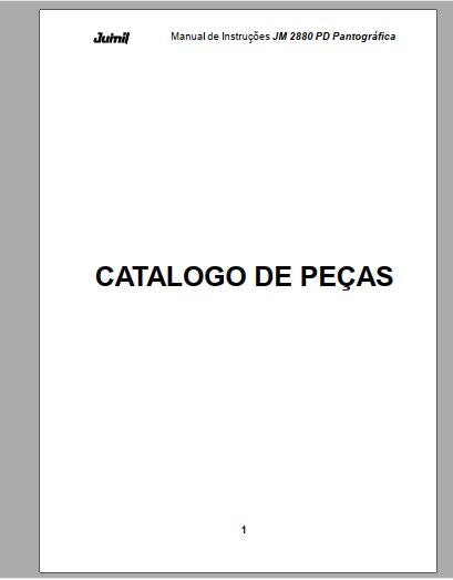 CATALOGO DE PEÇAS PDF PLANTADEIRA JM 2880 PD - JUMIL