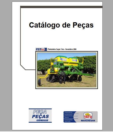 CATALOGO DE PEÇAS PDF PLANTADEIRA PST PLUS - TATU MARCHESAN