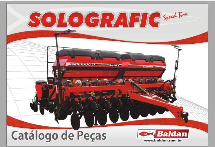 CATALOGO DE PEÇAS PDF PLANTADEIRA SOLOGRÁFICO 4500 - BALDAN