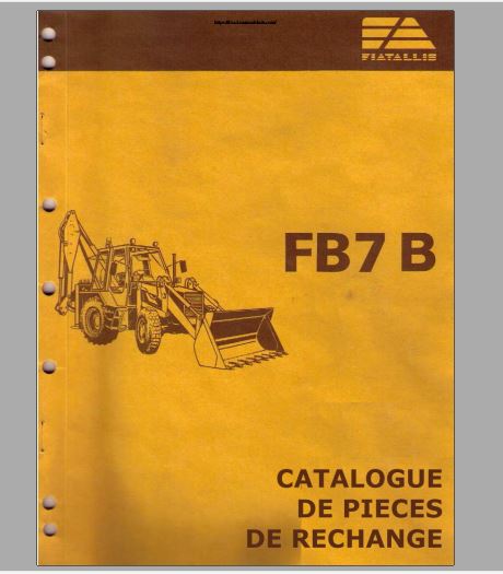 CATALOGO DE PEÇAS PDF RETROESCAVADEIRA FB7B - FIATALLIS