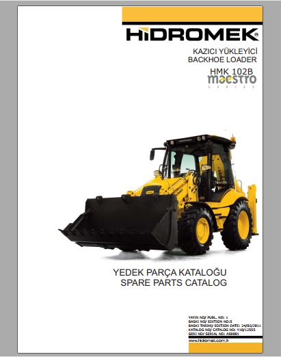 CATALOGO DE PEÇAS PDF RETROESCAVADEIRA HMK 102B MAESTRO TIER-3 - HIDROMEK