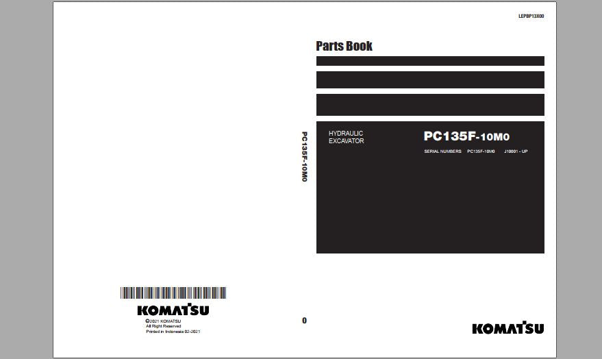 CATALOGO DE PEÇAS PDF ESCAVADEIRA HIDRÁULICA PC210-10M0 - KOMATSU