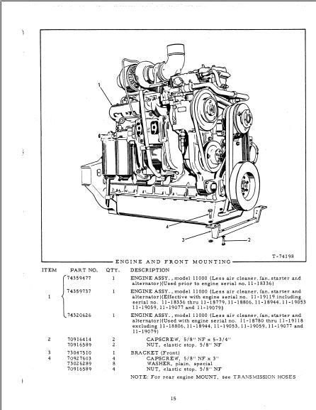 catalago de pecas retroescavadeira 745 fiat allis
