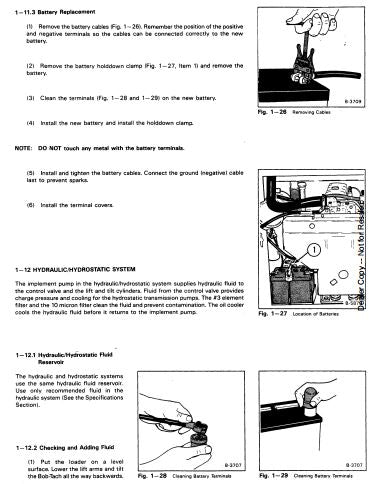 Manual De Serviço BOBCAT - 2000 - Mini Carregadeira