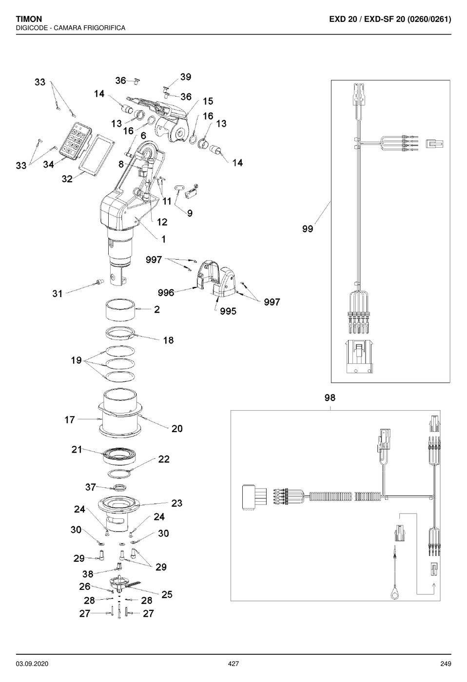 Catálogo de Peças STILL EXD 20 / EXD-SF 20 — Apilhador elétrico duplo (Alemão) — diagrama de peças 2