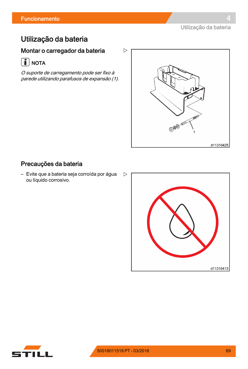 Manual de Operação STILL ECH 12 — Paleteira elétrica — diagrama de peças 3