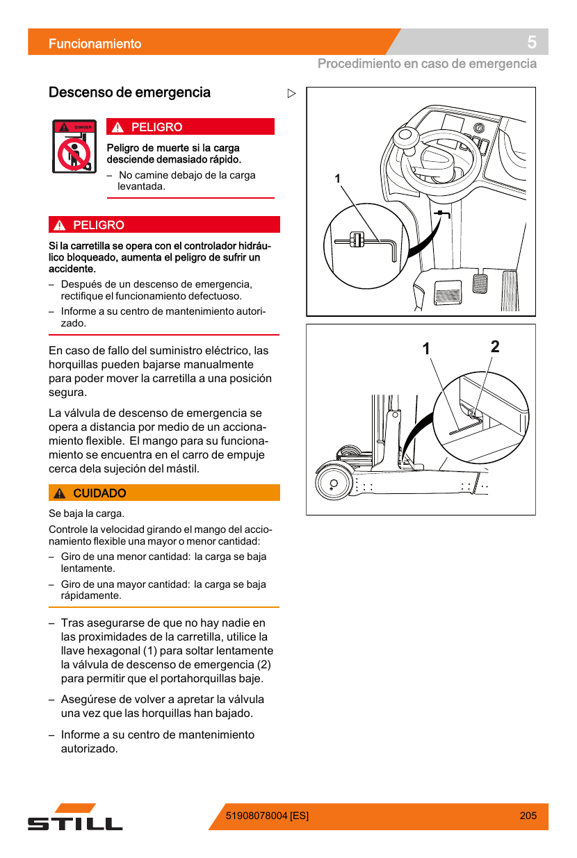 Manual de Operação STILL FM-X 14-20 — Empilhadeira retrátil (Espanhol) — diagrama de peças 3