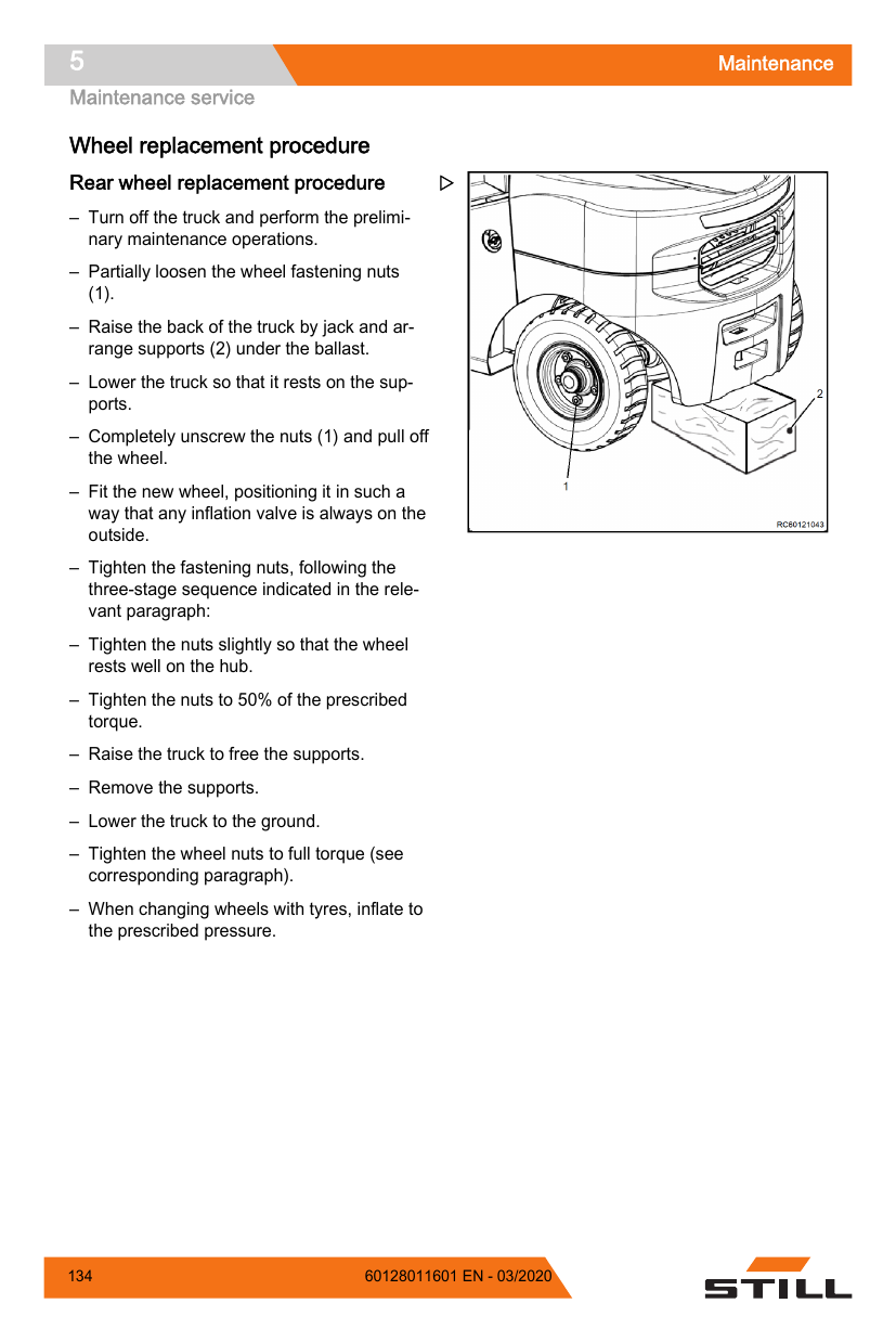 Manual de Operação STILL RCD40-50 — Empilhadeira a diesel (Inglês) — diagrama de peças 3