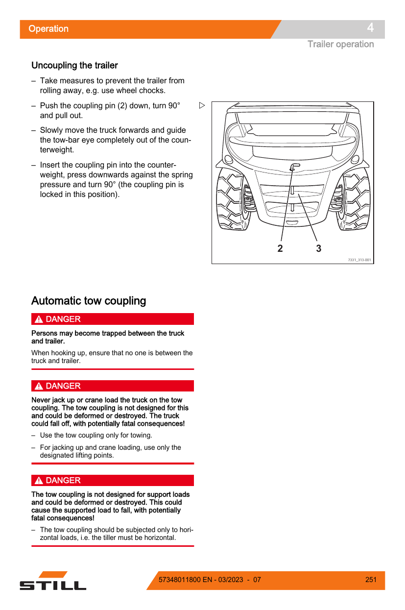 Manual de Operação STILL RX70-60 a RX70-80 — Empilhadeira a diesel com SCR (Inglês) — diagrama de peças 2