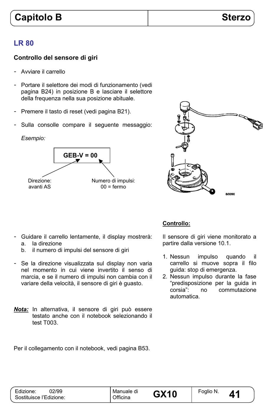 Manual de Serviço STILL GX10 — Empilhadeira elétrica trilateral (Italiano) — diagrama de peças 3