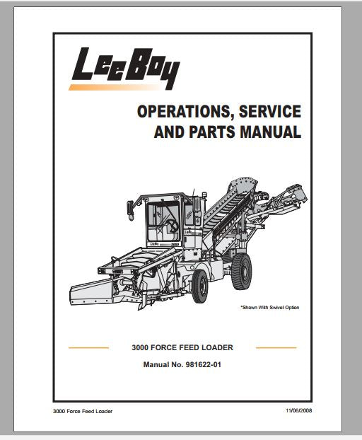 MANUAL DE SERVIÇOS E CATALOGO DE PEÇAS PDF 3000 FORCE - LEEBOY