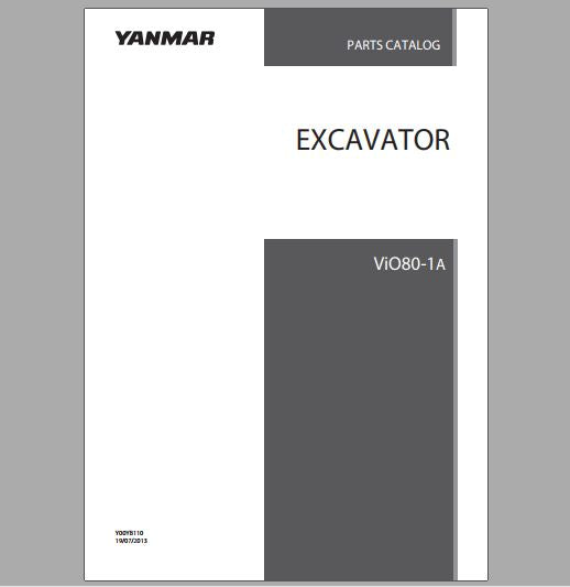 CATALOGO DE PEÇAS PDF ESCAVADEIRA VIO80-1A - YANMAR