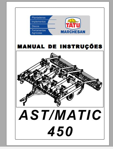 MANUAL DE INSTRUÇÕES PDF ARADOR SUBSOLADOR AST MATIC 450 - TATU MARCHESAN