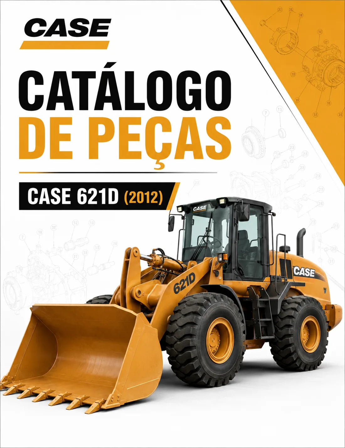capa do catalogo ded pecas Case 621D 2012