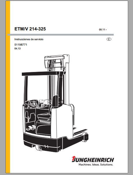 MANUAL DE INSTRUÇÕES PDF EMPILHADEIRA ETM-V 214-325 - JUNGHEINRICH