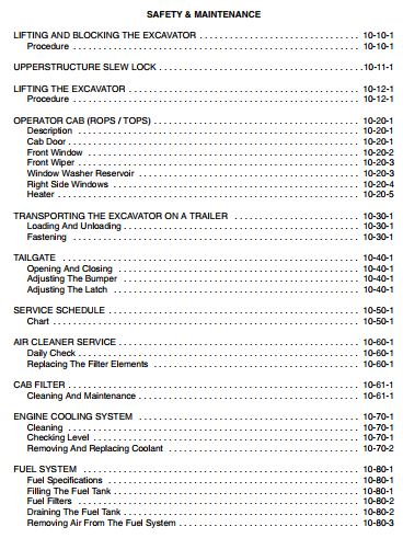 Manual De Serviço BOBCAT - 324 - Escavadora Compacta