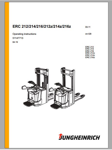 MANUAL DE INSTRUÇÕES PDF PALETES ERC 212 214 216 212z 214z 216z - JUNGHEINRICH