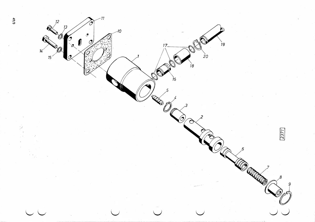 Massey Ferguson 700C Trator Esteira — trator, vista explodida 2