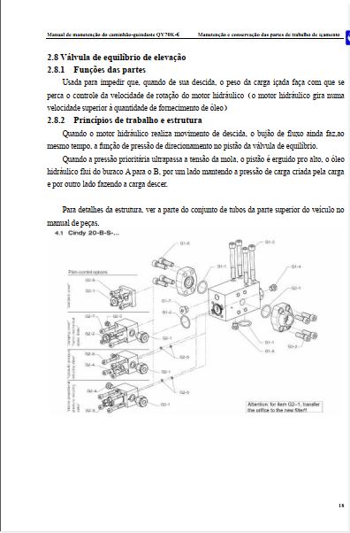 MANUAL DE MANUTENÇÃO PDF CAMINHÃO GUINDASTE QY70K - XCMG