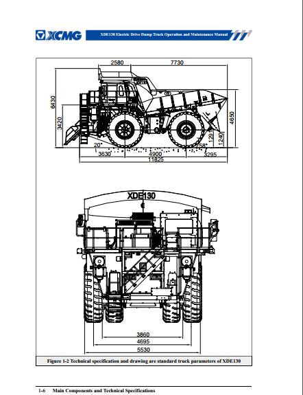 MANUAL DE OPERAÇÃO E MANUTENÇÃO PDF CAMINHÃO XDE130 - XCMG